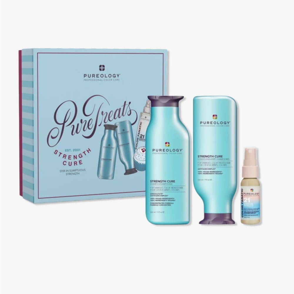 Pureology Strength Collection full size shampoo conditioner  full size leave in